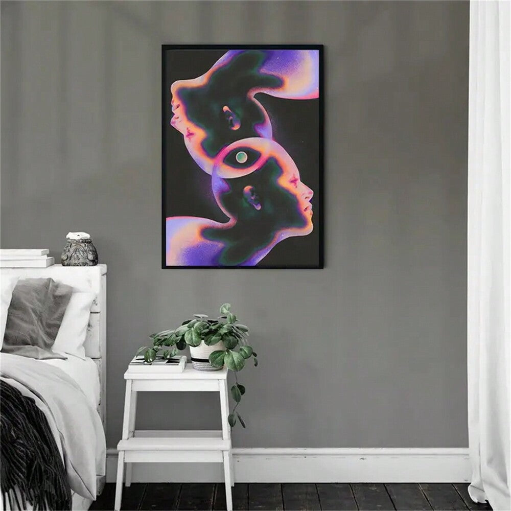 1pc Abstract Galaxy Canvas Art Poster Unframed Wall Decor For Home Office Bedroom Living Room Cafe Gift For Space Lovers