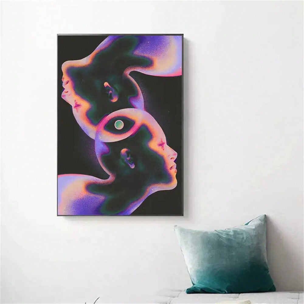 1pc Abstract Galaxy Canvas Art Poster Unframed Wall Decor For Home Office Bedroom Living Room Cafe Gift For Space Lovers